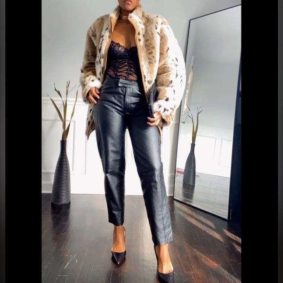 Bougie Yuppie Reversible Fur & Suede Plus Size Coat  Vintage